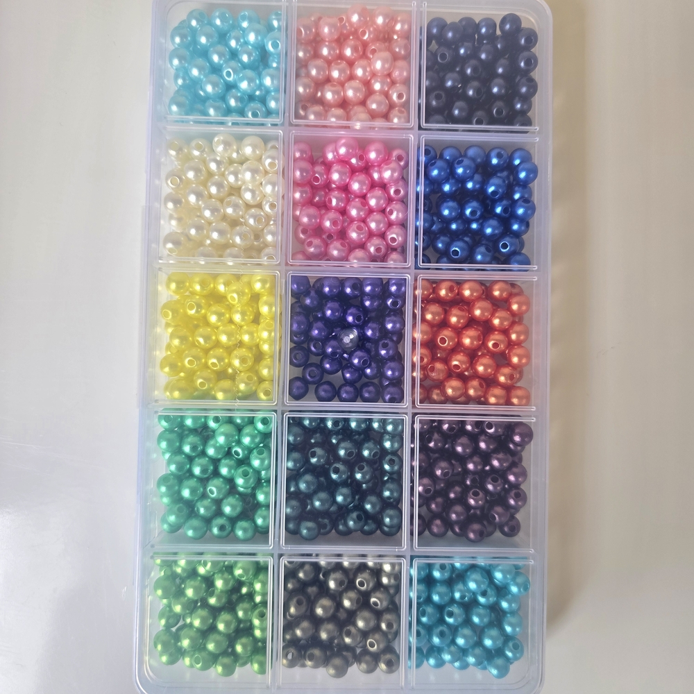 Colorful Bead‎ Set in Organizer (6mm )